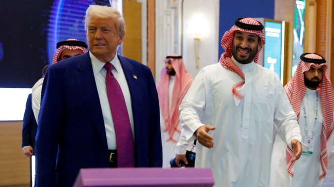Trump and Saudi Crown Prince bask in friendship