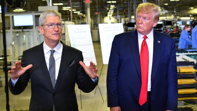 Trump tariff Apple iPhones not made in the U.S.