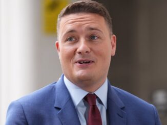 Health secretary Wes Streeting doing media interviews outside BBC Broadcasting House in London on June 29