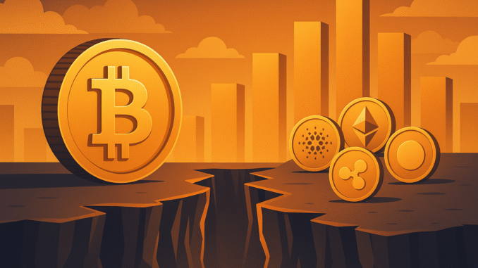 Bitcoin’s institutional surge widens trillion-dollar gap with altcoins