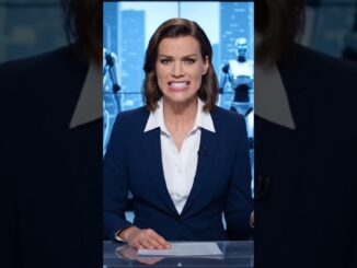 News anchor goes rogue during A.I. rant🫨🤨