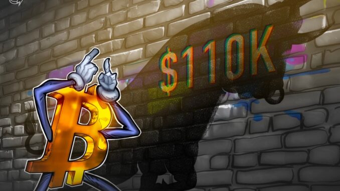 BTC Rebound Targets $110K But CME Gap Clouds Outlook