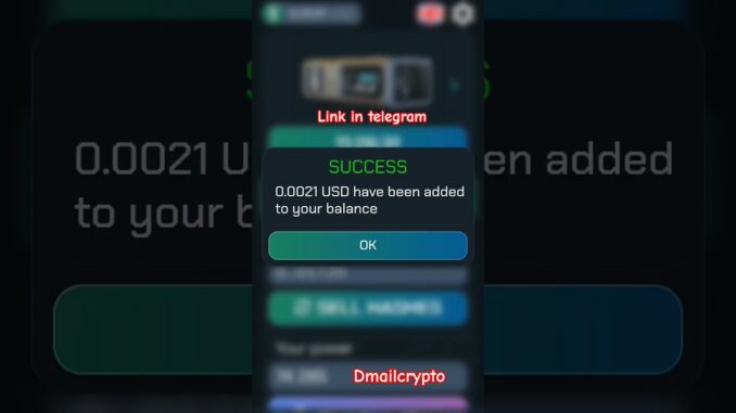 Free Crypto Mining #shorts #telegram #crypto #money #cryptocurrency #trending #viral #news #ai #new