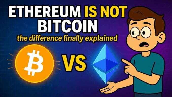 How Ethereum is Different From Bitcoin - Explained Like You’re Five
