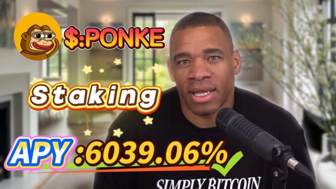 🧠 Solana staking for beginners — real PONKE mining with stable 6039.06% APY returns!
