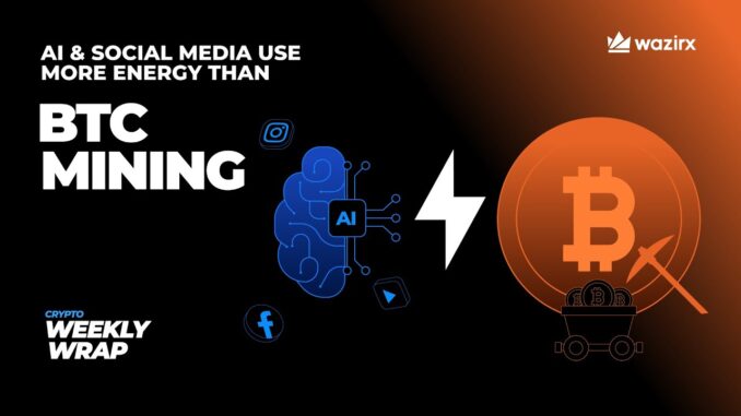 Crypto News: BTC Mining vs AI, Ethereum’s AI Shift, Tether Holds $24B in Gold | WazirX