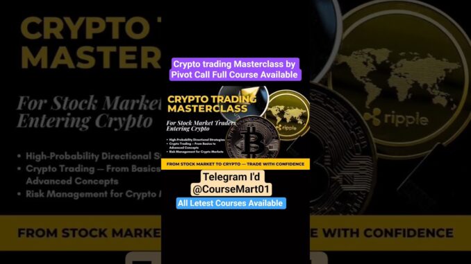🫡 Crypto Trading Masterclass by Pivot Call Full Course Available for free 😎 | leak course | #shorts
