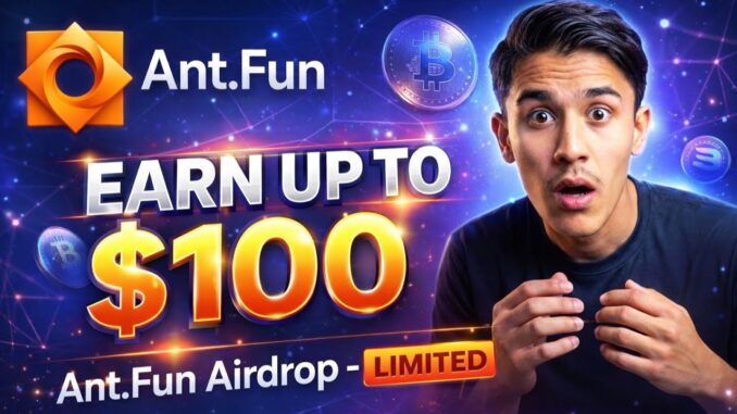 How to Earn Free Crypto with Ant.Fun Airdrop | New DEX Airdrop with High Profit Potential Limmited