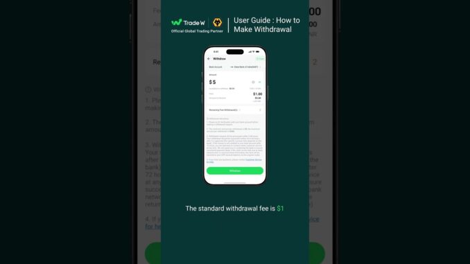 Trade W Users Guide: How to withdrawal  #tradew #trading #cryptocurrency #crypto #cryptotrading