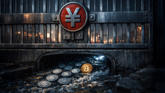 China targets global reserve currency status but capital controls push traders toward USDT and Bitcoin